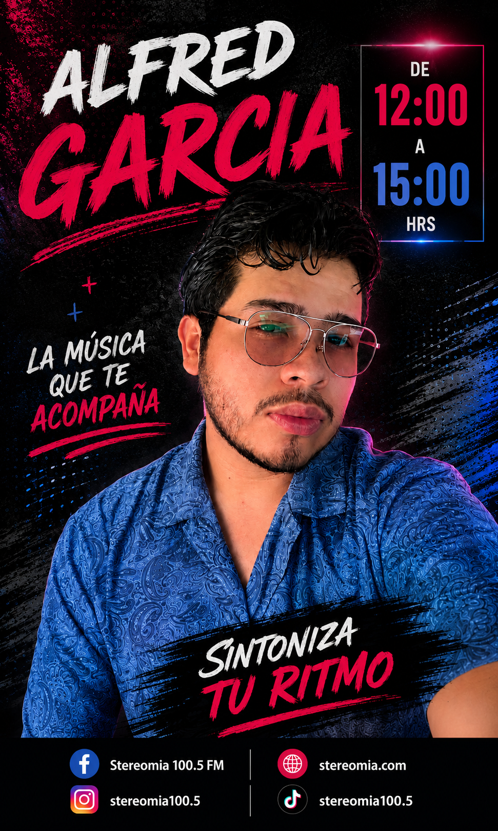 Locutor de StereoMía 100.5 FM