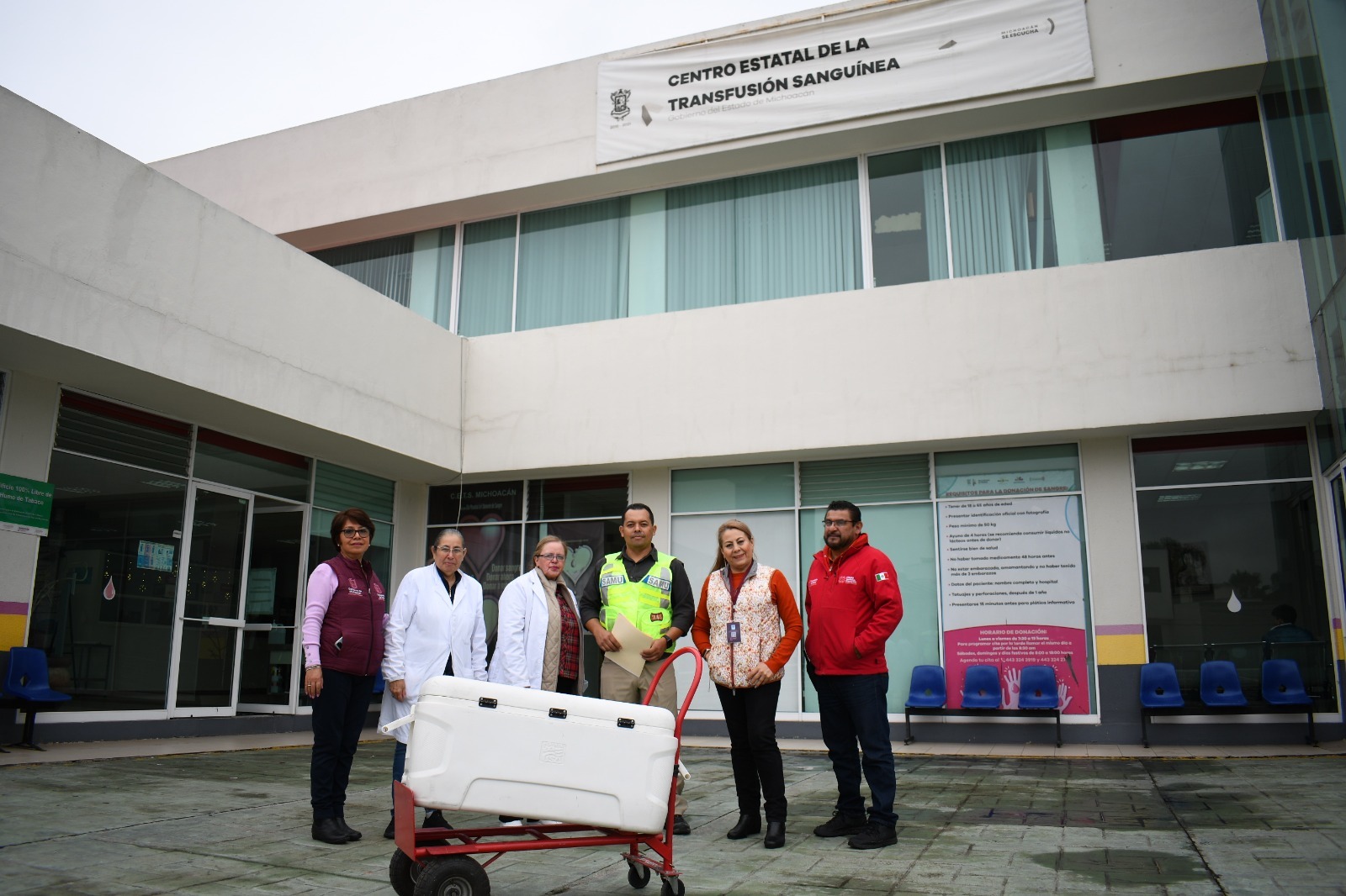 Ayuda Michoacán a Guerrero con 100 unidades de sangre