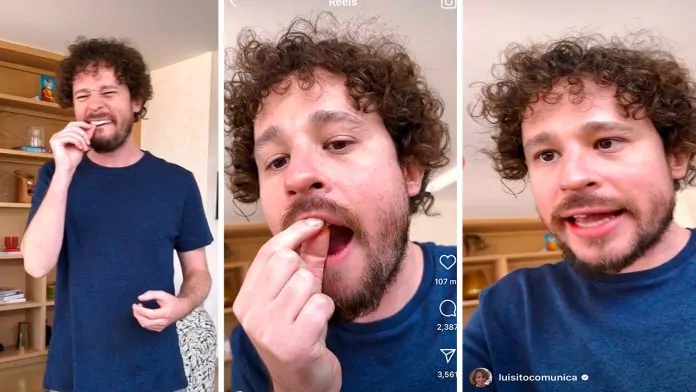 Luisito comunica se quita los dientes durante un live de Instagram ¿realmente los perdió? (VIDEO)